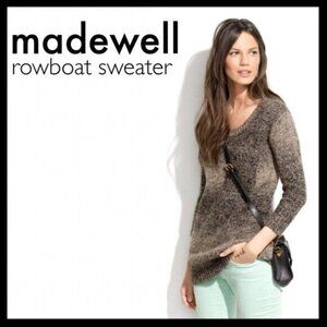 Madewell WALLACE size small Alpaca merino wool 3/4 Sleeve long Thick Sweater NEW